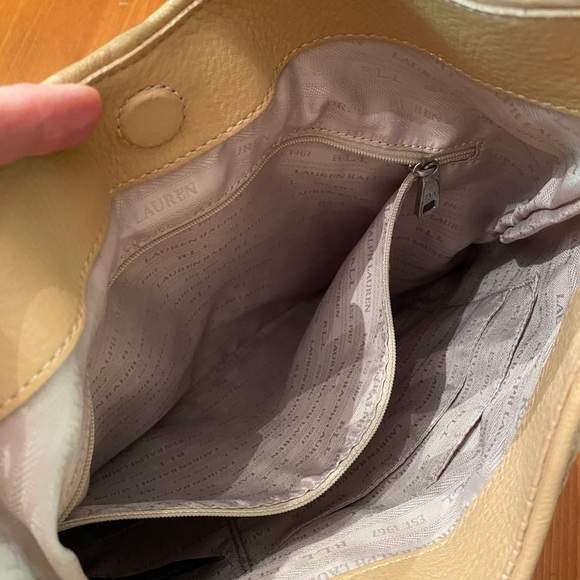 RALPH LAUREN LEATHER SHOULDER BAG - Picture 9 of 11